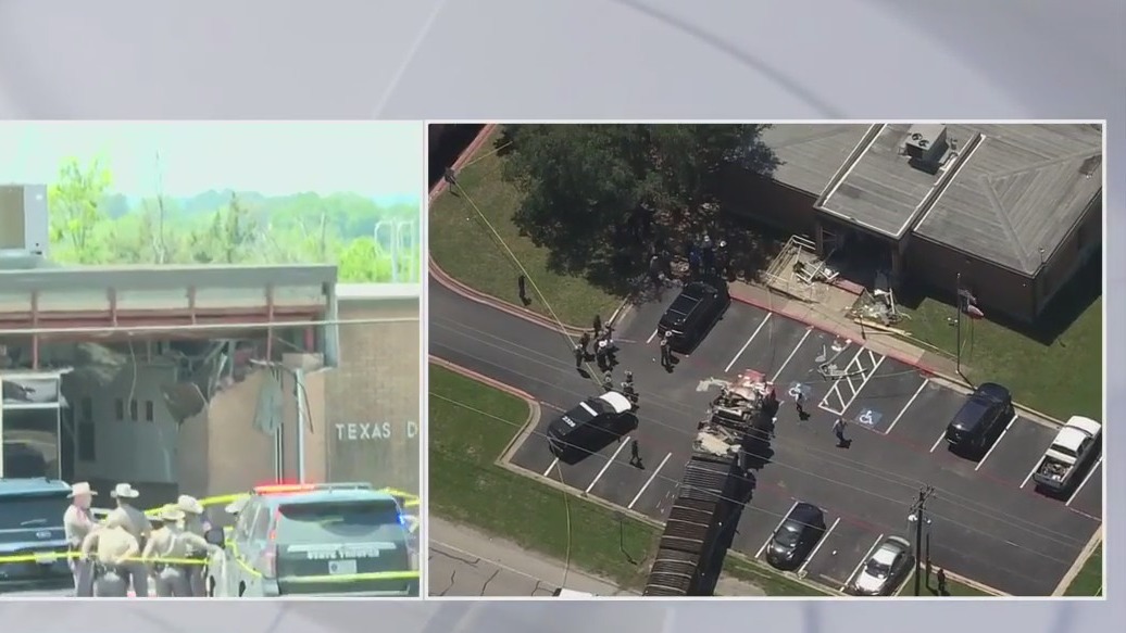 18-wheeler crashes into Brenham Texas DPS office