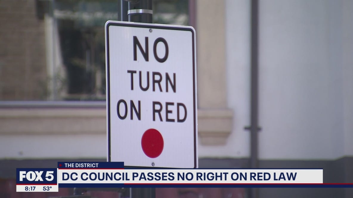 DC Council approves bill to end right turns at red lights in the District