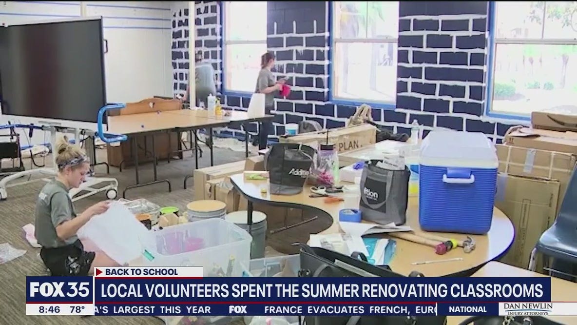 Florida teacher gets classroom makeover