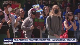 UW campus protests: Pro-Palestine protesters meet with Board of Regents