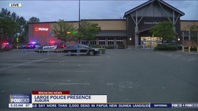 Large police presence at Auburn Walmart
