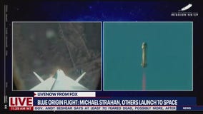Blue Origin launch: Michael Strahan, others launch to space