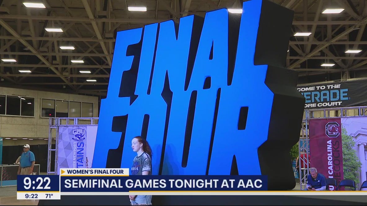 Women's Final Four semifinal games happening Friday at AAC