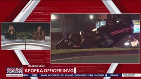 Apopka police officer hit head-on in crash