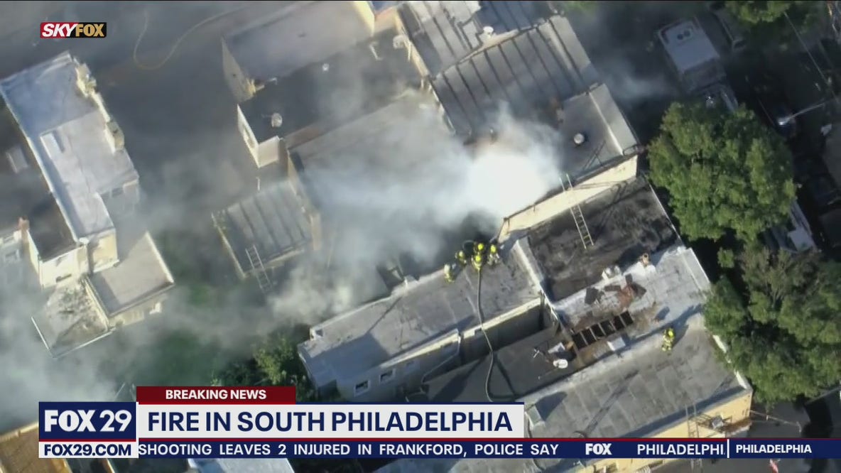 Firefighters battle 2-alarm house fire in South Philadelphia