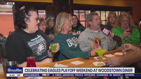 Celebrating Eagles playoff weekend at Woodstown Diner