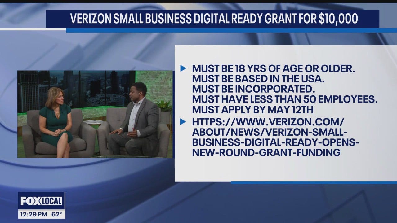 Verizon Small Business Digital Ready Grant for 10,000