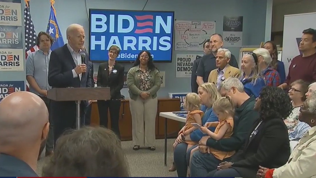 Pres. Biden campaigns in Nevada