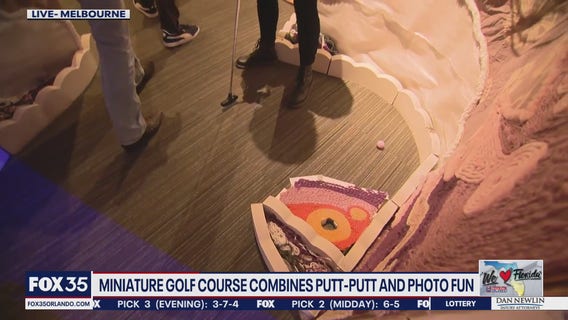 Miniature golf course combines putt-putt and photo fun