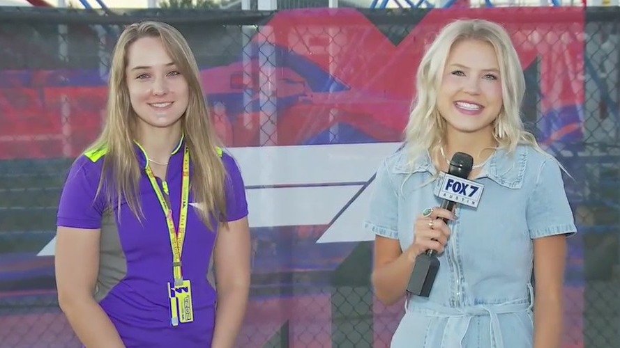 W Series driver Sabre Cook talks about United States Grand Prix at COTA