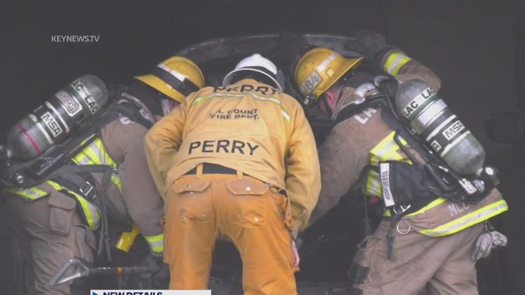 Woman's body found in trunk of burned car
