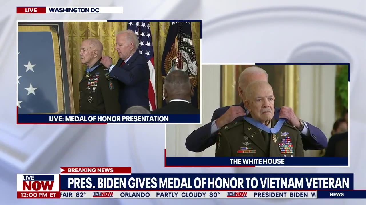 Biden awards Medal of Honor to Col. Paris Davis for heroism in Vietnam