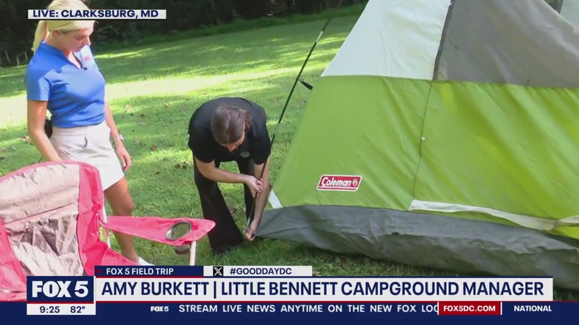 How to set up a camping tent