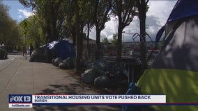 Transitional housing units vote pushed back