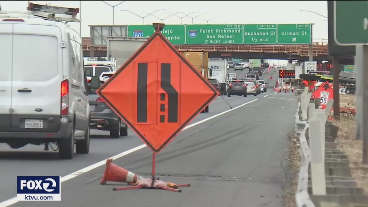 I-80 in Berkeley undergoing repairs following big-rig crash