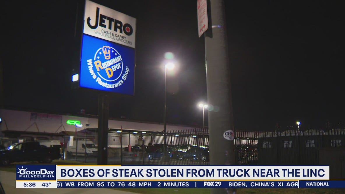 Boxes of beef stolen from back of truck in South Philadelphia