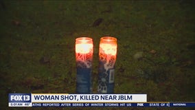 Woman shot, killed near JBLM