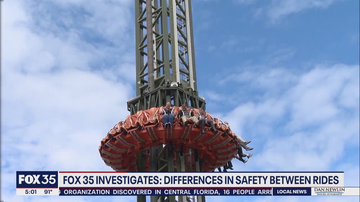 How does Orlando FreeFall differ from Dollywood's Drop Line ride?