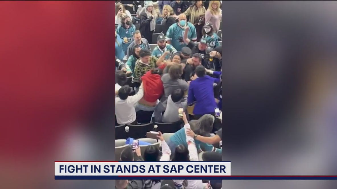 Brawl erupts in stands at San Jose Sharks game