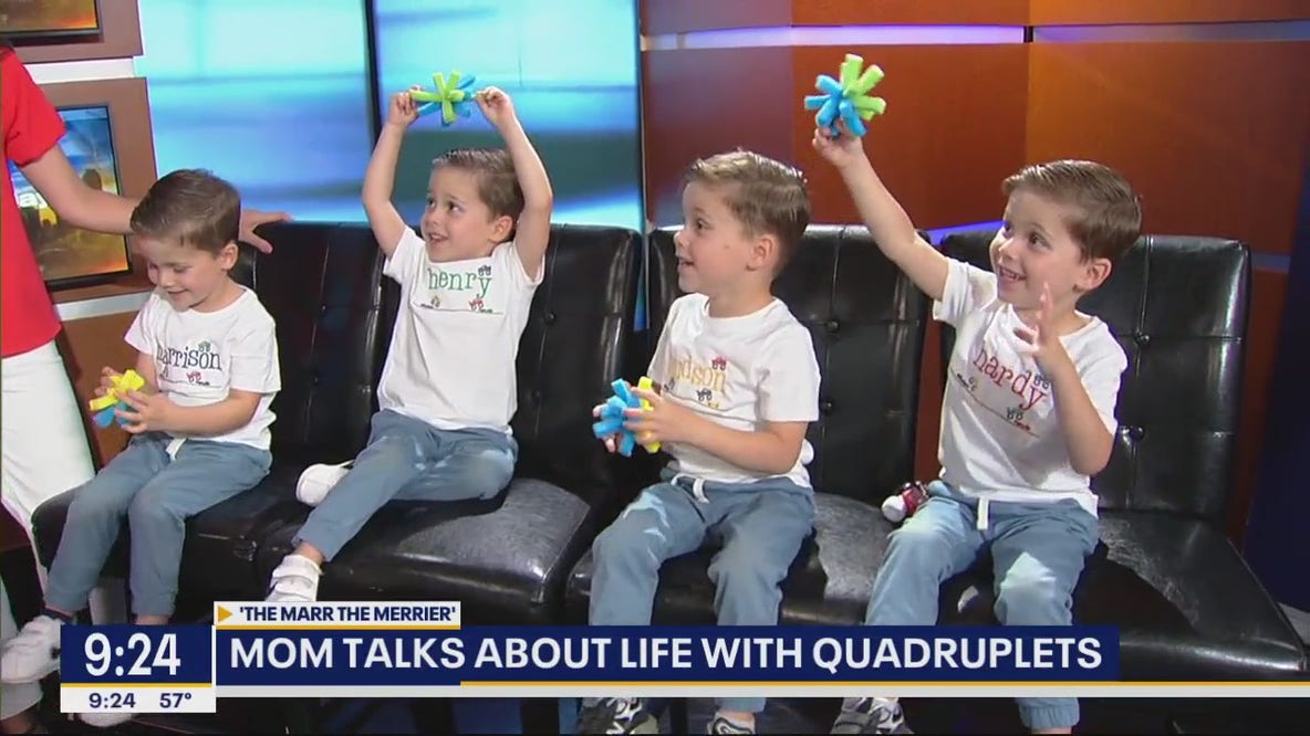 DFW mom talks about life with identical quads
