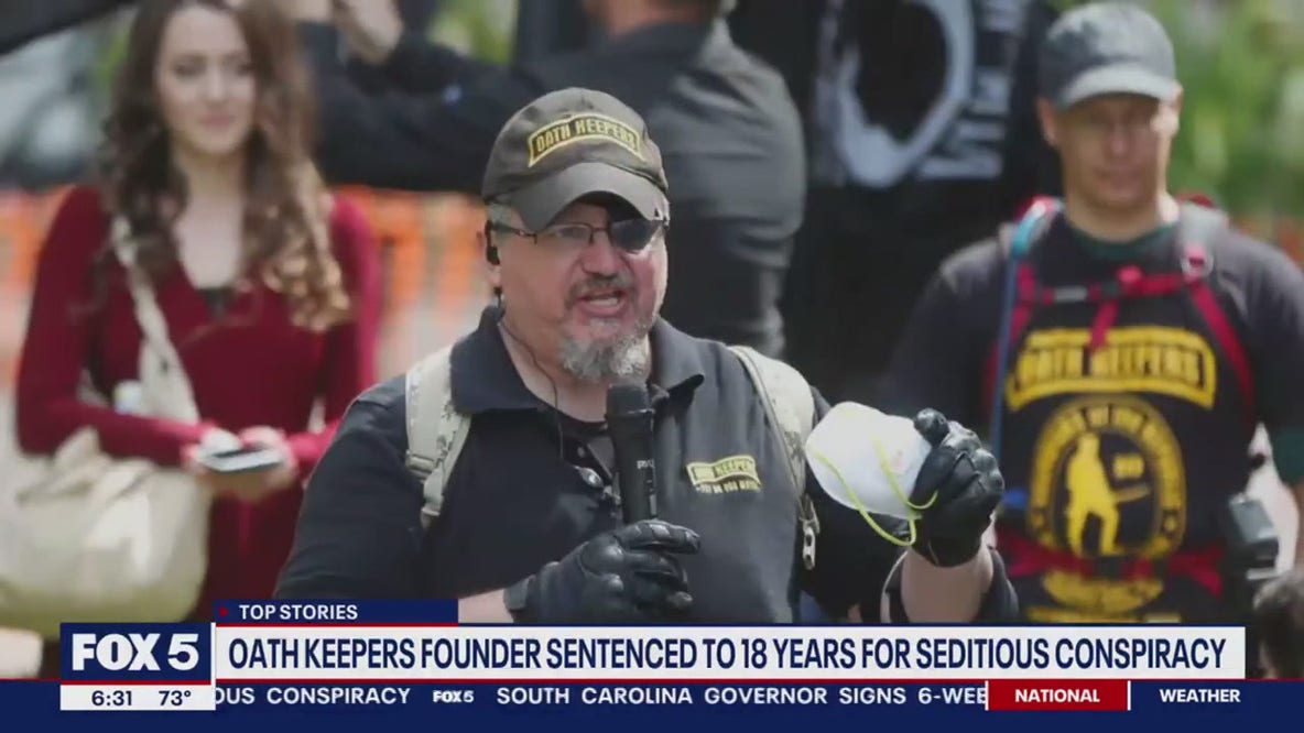 Oath Keepers founder sentenced to 18 years for seditious conspiracy