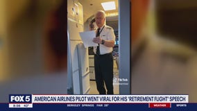 WATCH: pilot tears up before his retirement flight
