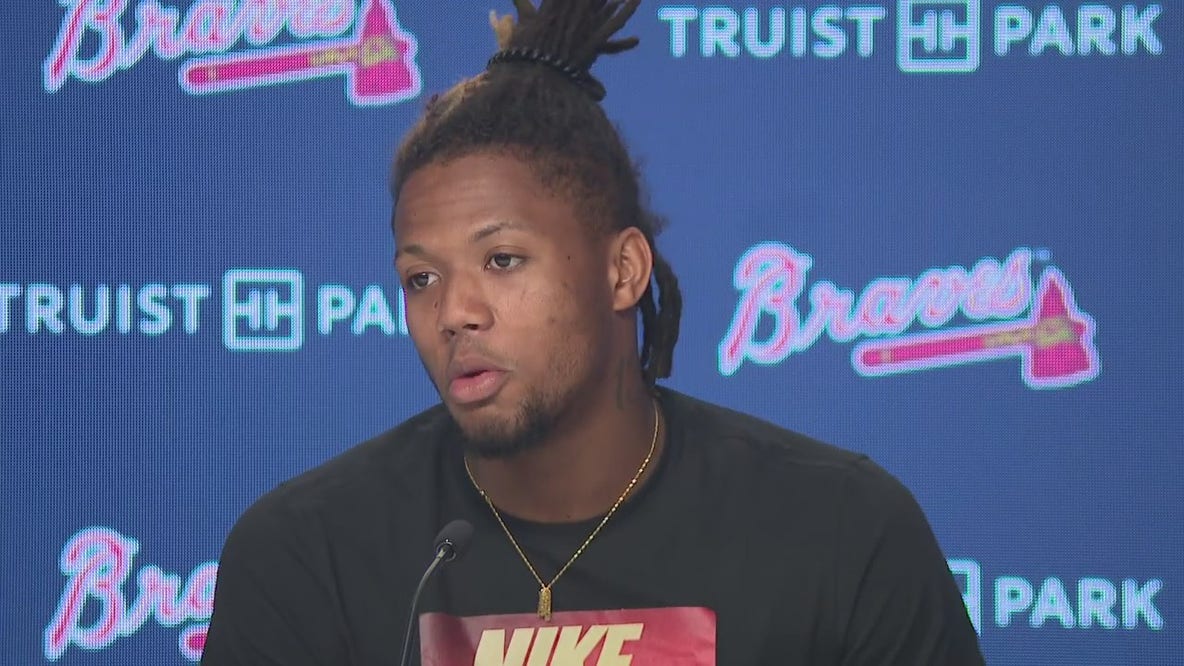 RAW: Braves' Ronald Acuña Jr. addresses injury