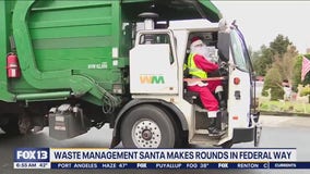 Waste management Santa makes rounds in Federal Way