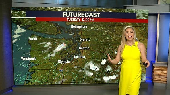 Seattle weather: Scattered mixed showers tonight, drier & cool Tuesday