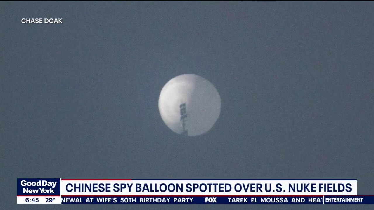 Chinese spy balloon spotted over US nuke fields