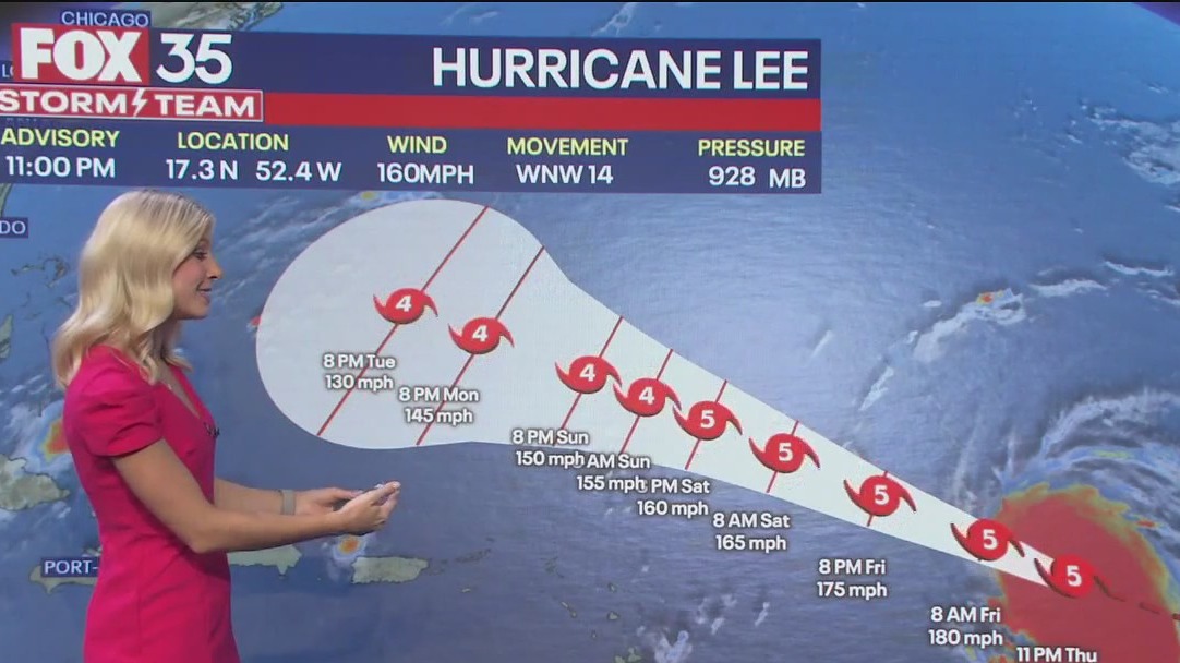 Hurricane Lee becomes Cat. 5 hurricane