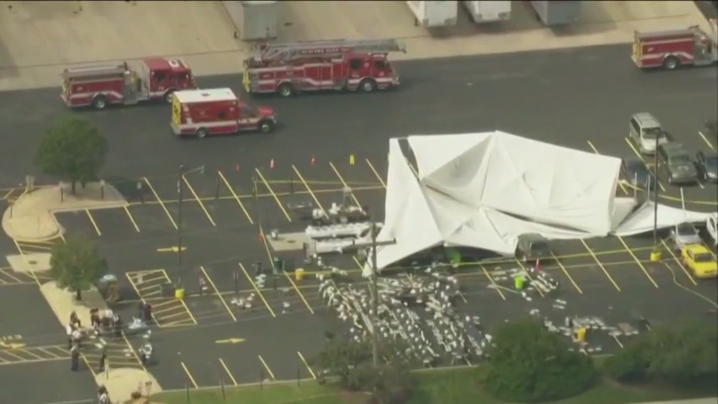 Tent collapse in Bedford Park leaves multiple injured