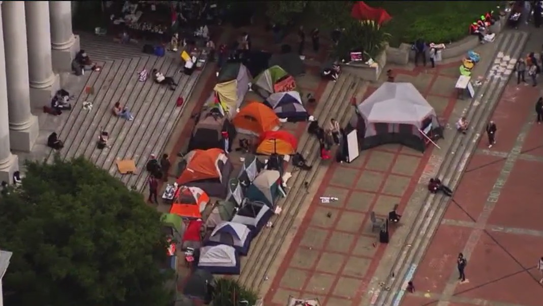 Tent protest against unrest in Gaza growing at UC Berkeley