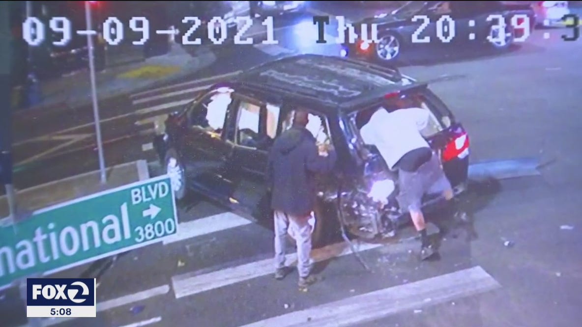 Oakland family lucky to be alive after struck by alleged drunk driver