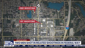2 men shot in related shootings in Federal Way