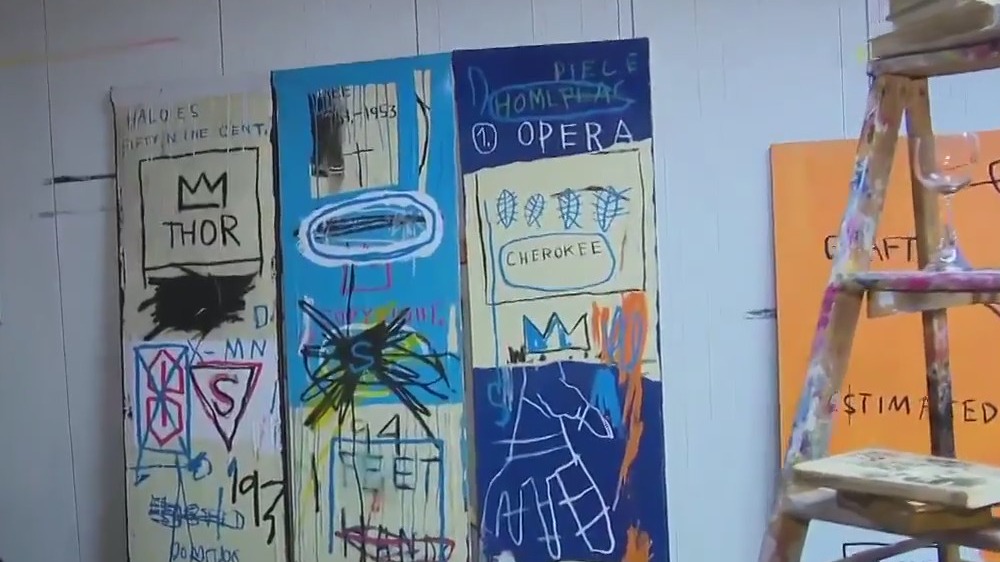 Exhibit features rare works of Jean-Michel Basquiat
