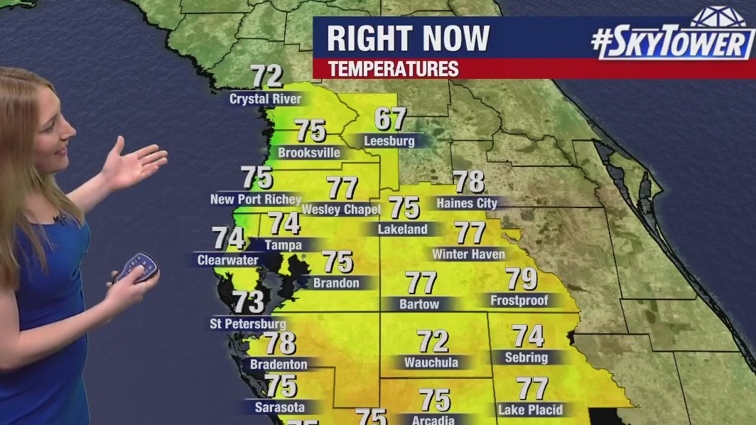 Tampa weather Saturday evening forecast