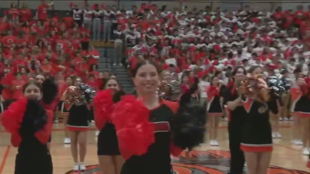 Lincoln-Way West High School pumps up the volume ahead of big game