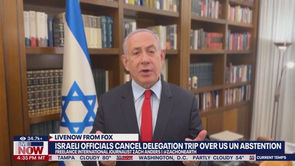 Netanyahu cancels Israeli delegation to U.S.