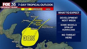 Tropical system could develop mid-week
