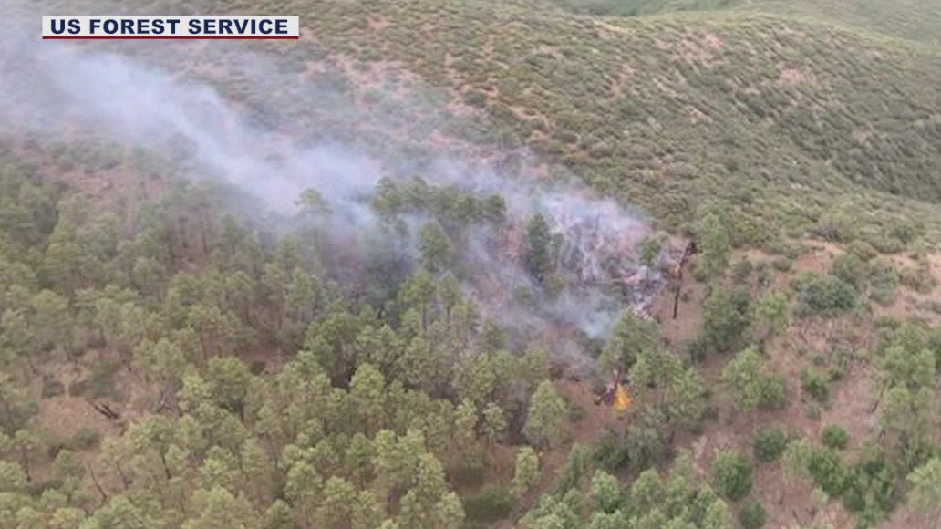 Grapevine Fire burns east of Prescott Valley