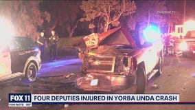 4 deputies injured in Yorba Linda crash