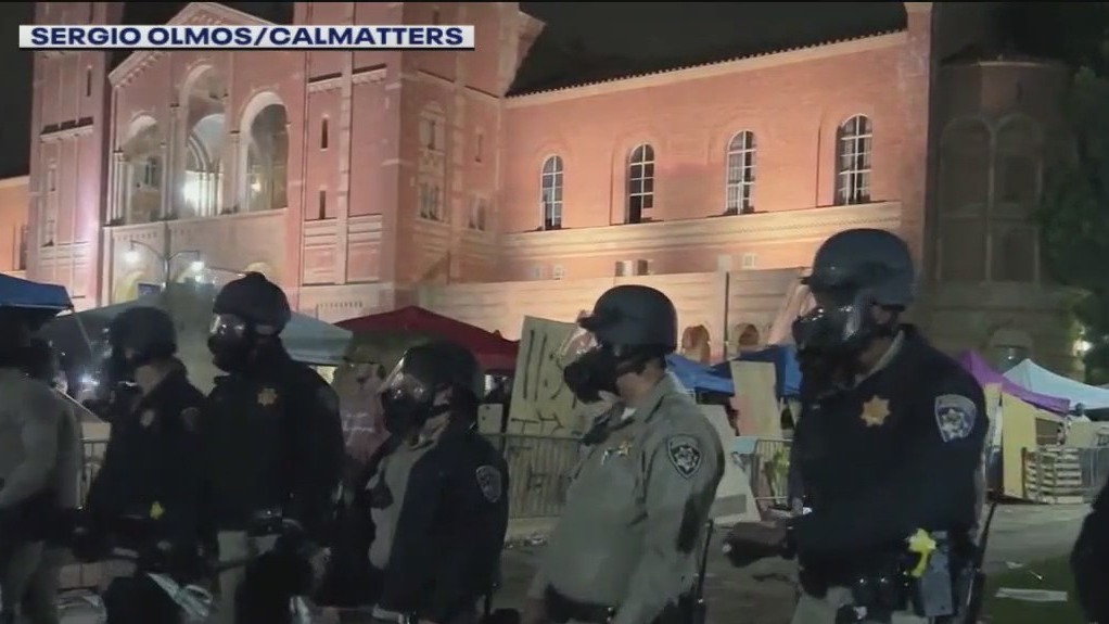 Protests turn violent at UCLA