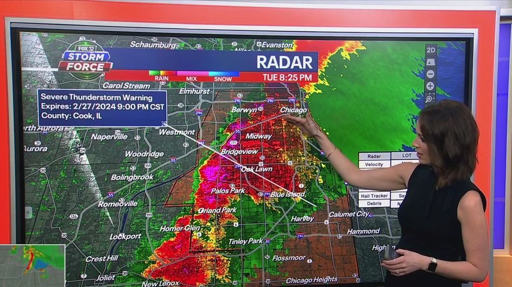Chicago weather: Hail, rain and possible tornadoes across the area