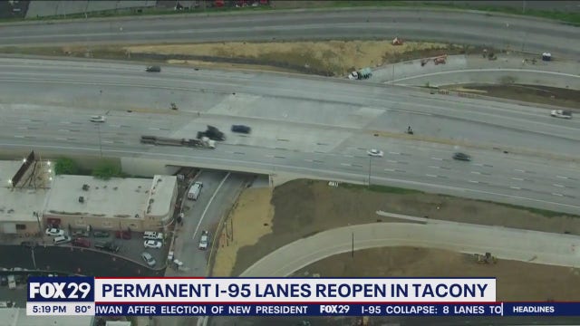 All 8 lanes on I-95 at Cottman Avenue back open