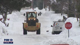 Winter storm recovery efforts in Leavenworth following record snowfall