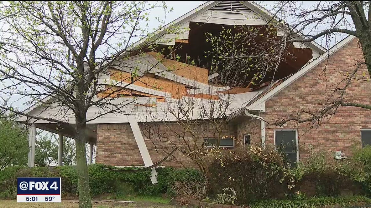 Rockwall County homes damaged by EF-1 tornado
