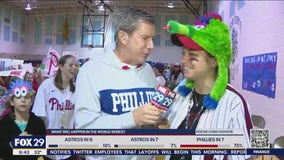 Newtown Elementary School cheers on the Phillies