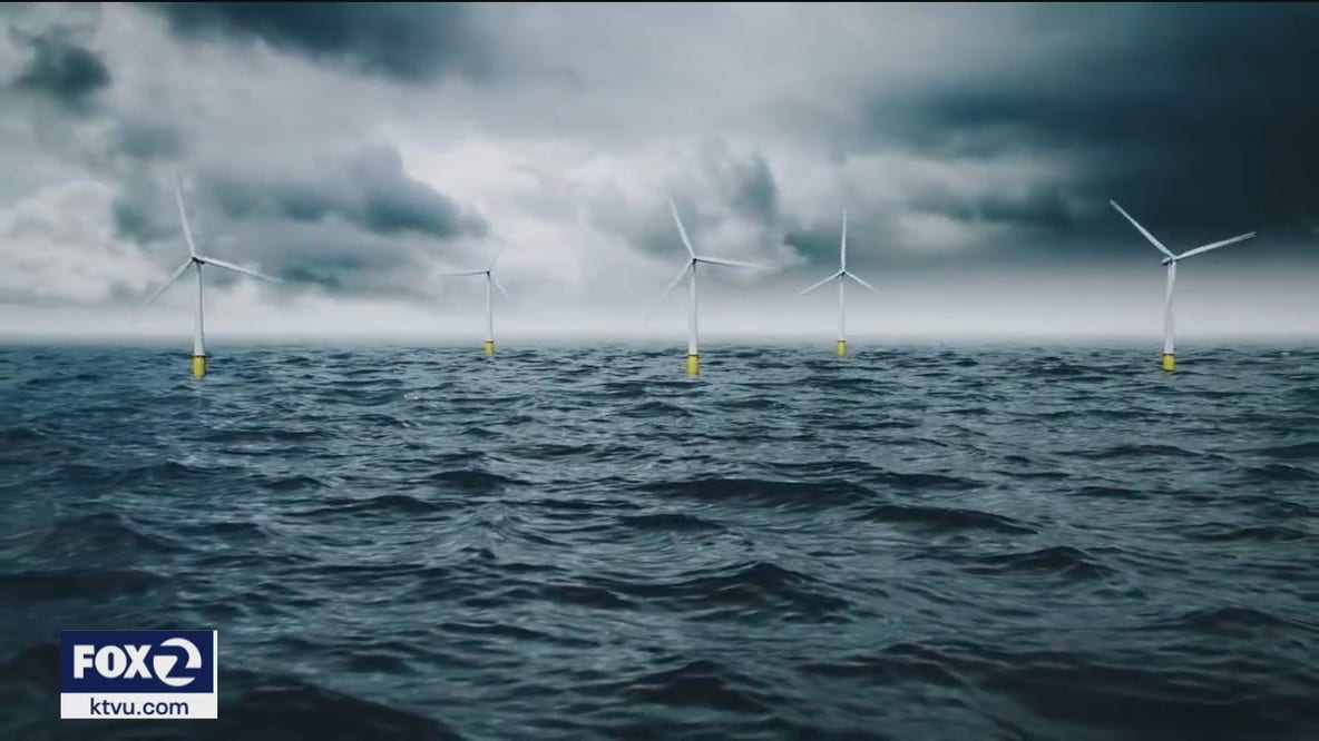 Floating wind turbines along California's coast could supply energy to millions