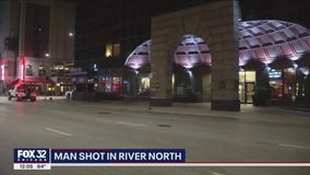 Man shot in the leg while walking in River North early Monday